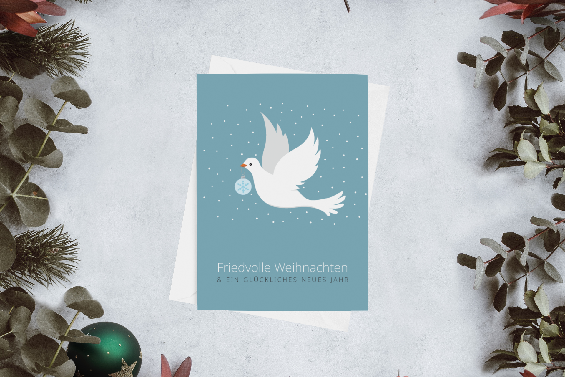 Weihnachtskarte Frieden