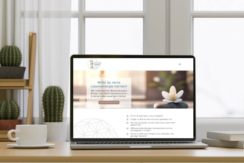 Christa Seibert Webseite Screenshot