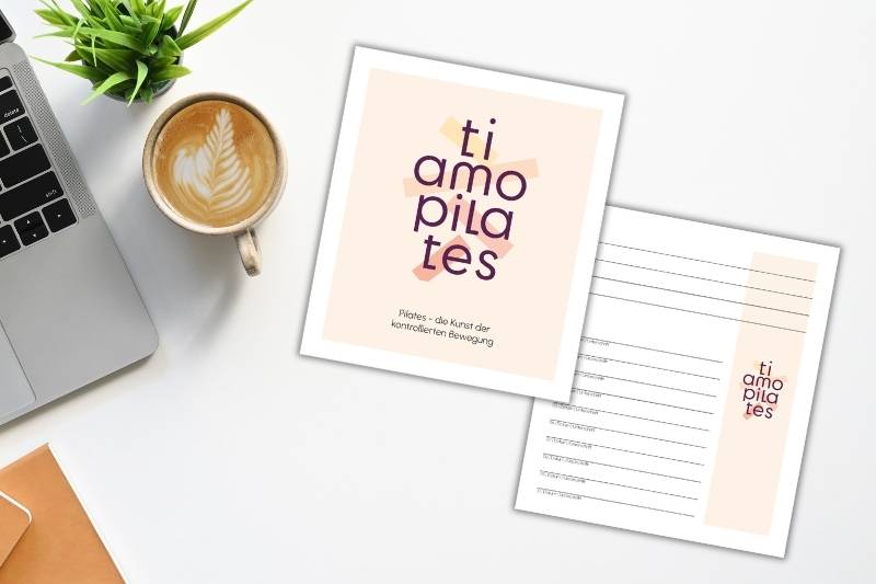 Ti Amo Pilates Visitenkarte Projekt hhoch2